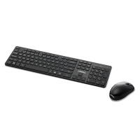 Lian Li Lian-li km-01 Wireless Chiclet Keyboard Mouse - Black Photo