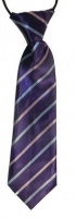 Baby Headbands Boy Tie Purple Stripe - Purple Photo