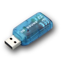 USB Sound Card Virtual 5.1 - Blue Photo