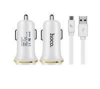 Hoco Z1 High Speed Car Charger For Android - White Photo