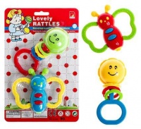 Bulk Pack 5x Baby's Rattle Set 2 Assorted in Gift Pack Photo