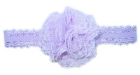 Baby Headbands Detailed Net Flower Headband - Lilac Photo