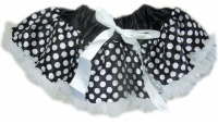 Baby Headbands Pettiskirt Princess Style - White & Black Blocks Photo