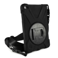 Apple Tuff-Luv Armour Guard Case with Shoulder Strap and Integrated Screen Protector for iPad Mini 1/2/3 - Black Photo