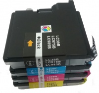 Brother Compatible Ink Combo Pack Black/Cyan/Yellow/Magenta LC 39/LC39/LC 985/LC985 Photo