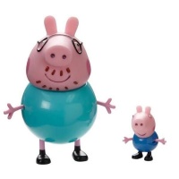 Peppa Pig 2 Pack Figures - Daddy Pig & George Photo