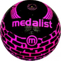 Medalist Street Soccer Ball Size 5 - Black/Pink Photo