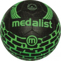 Medalist Street Soccer Ball Size 5 - Black/Green Photo