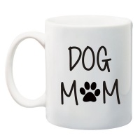 Qtees Africa Dog Mom - White Printed Mug Photo