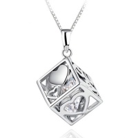 Treasures Beautiful Cube Square Necklace Photo