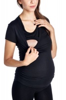 Absolute Maternity Nursing Selena Nursing Top Black Photo