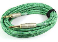 Kirlin 3M Woven Instrument Cable - Green Photo