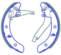 ATE Brake Shoes - Toyota Corolla Conquest Tazz Photo