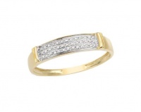 Miss Jewels 0.08ctw Natural Diamond Wedding Band in 10K Yellow Gold Photo