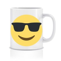 Emoji Mug - Cool Face with Sunglasses Photo