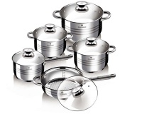 Blaumann 10-Piece Stainless Steel Induction Bottom Jumbo Cookware Set Photo