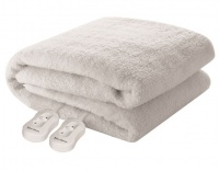 Pure Pleasure Sherpa Fleece Queen Extra Length Fitted Electric Blanket Photo