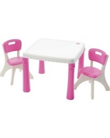 Step2 Step 2 Lifestyle Kitchen Table & Chair Set - Pink Photo