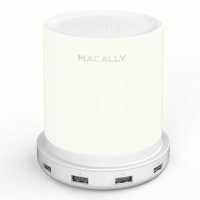 MACALLY Table Lamp with 4 USB Port Built In Charger Photo