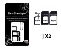Micro / Nano Sim Adapter for all Devices - Black Photo