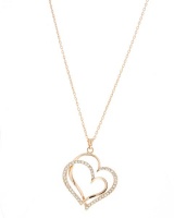 Unexpected Box Big Rose Gold Double Heart Necklace Photo