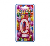 Bulk Pack 15 X Large Birthday Candle Number 0 Photo