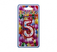 Bulk Pack 15 X Large Birthday Candle Number 5 Photo