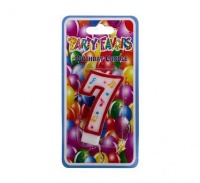 Bulk Pack 15 X Large Birthday Candle Number 7 Photo