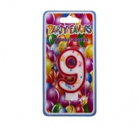 Bulk Pack 15 X Large Birthday Candle Number 9 Photo