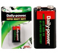 Bulk Pack 12 X Daily-Power Super Heavy Duty Battery 9 Volt Card 1 Photo