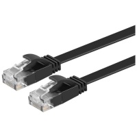 CAT6 1G Ethernet Flat Network Cable RJ45 3m Black Photo