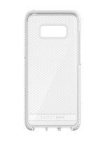 Samsung Tech21 Evo Check Galaxy S8 - Clear & White Photo
