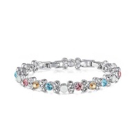 CDE Niki Pastel Bracelet with Swarovski Crystals - White Photo