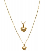 Art Jewellers 9Ct/925 Gold Fusion Heart Pendant With Chain - 820088 Photo