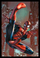 Marvel Spider-Man Web Sling Poster with Black Frame Photo