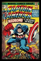 Marvel Retro Captain America Poster with Black Frame Photo
