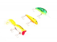 FishX 3-Piece Stick Crank and Popper Fishing Lure Kit Photo