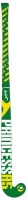 Princess A5 Indoor hockey stick 36.5" Green and Gold Photo