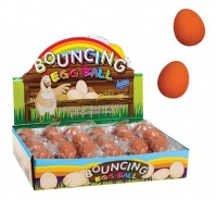 Bulk Pack 8 x Bouncing Rubber Eggs - Assorted Colours Photo