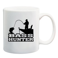 Bass Hunter White Mug Photo