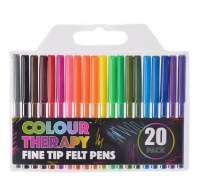 Bulk Pack 5 x Therapy Colour Felt Tip Pens - 20 Piece Photo