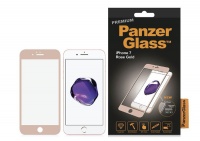 PanzerGlass Tempered Glass for iPhone 7 - Rose Gold Premium Photo