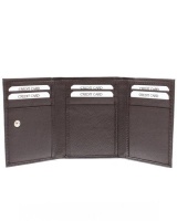 Kurgan Kenani Trifold Leather Wallet - Oxblood Photo