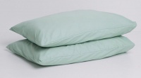 George & Mason -Karoo Percale Pillowcase Set - White Photo