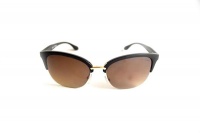 Lentes & Marcos "Conde De Casal" UV400 Amber & Black Cat-Eye Sunglasses Photo