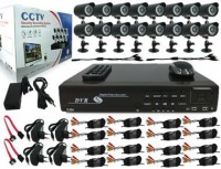 Complete 16Ch Diy Dvr With 500Gb Hard Drive 16 Cameras Cable & Accessories Photo