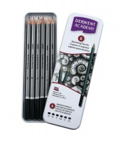 Derwent Academy Sketch Pencils - Tin of 6 Photo