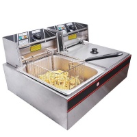 Ideal 10L Stainless Steel 2-Tank Electric Fryer Photo