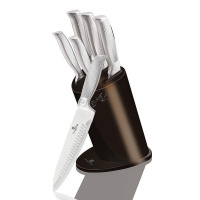 Berlinger Haus Knife Set With Stand - Gold Photo