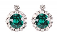 Civetta Spark Brilliance Earrings With Swarovksi Crystal In Tanzanite Photo